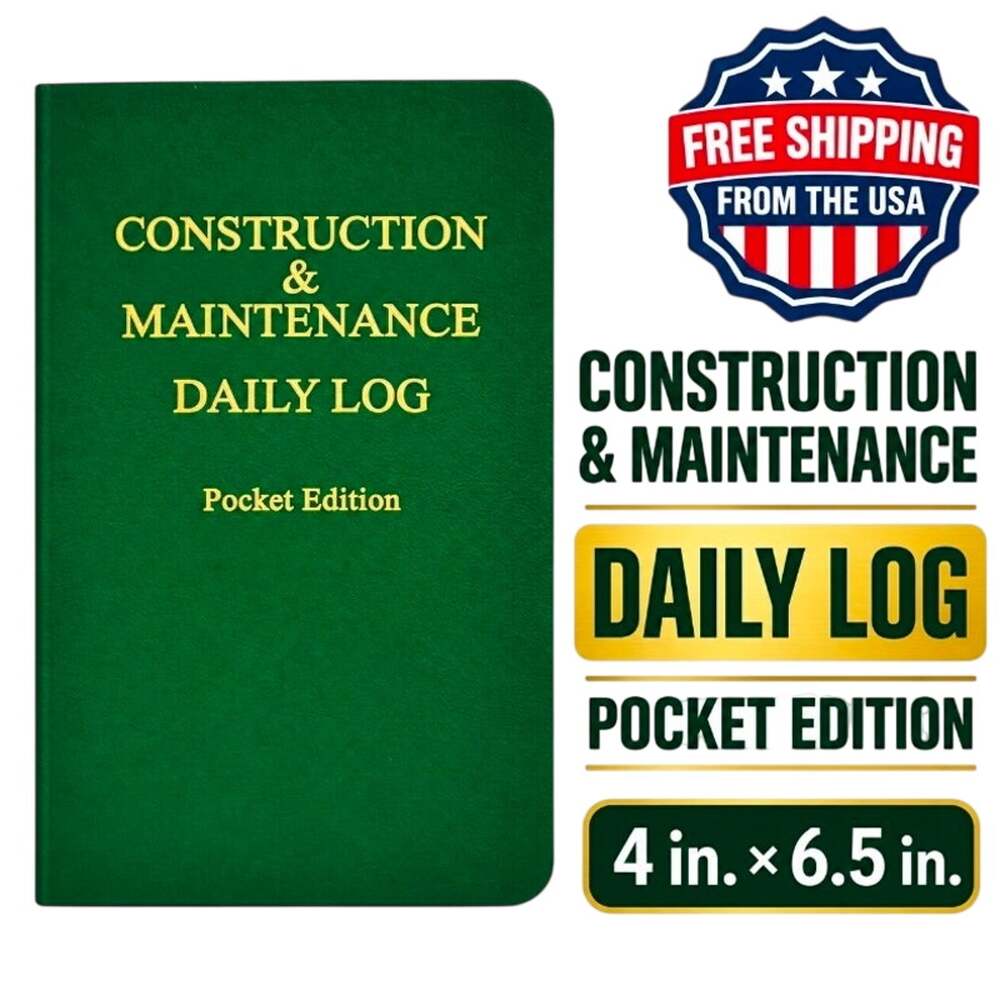 Construction & Maintenance Daily Log Pocket Edition (4in. x 6.5in.)